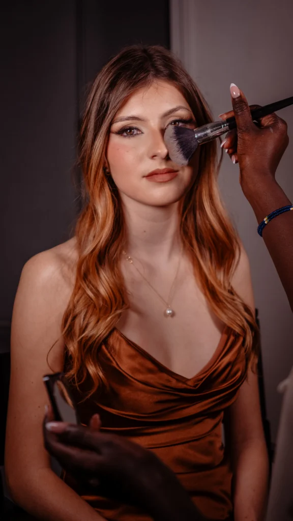 Séance de maquillage professionnel, photo beauté